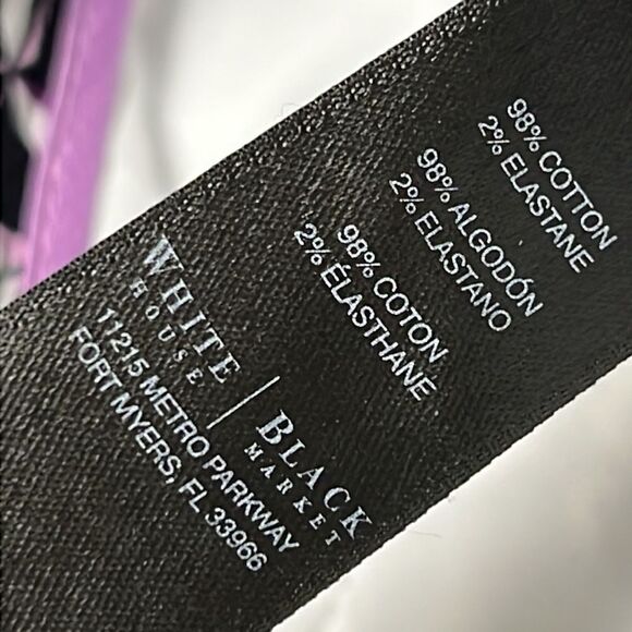 White House Black Market Abstract Print Short 4 Pocket Clasp Zip Shorts- Size 6 - Picture 14 of 16